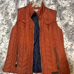 Bass Orange and Navy Quilted Vest